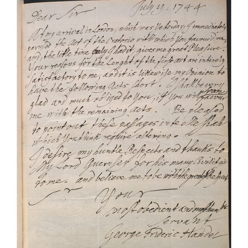 Handel House Museum presents 'Charles Jennens The Man Behind Messiah