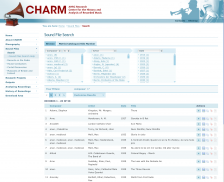 CHARM's sound files site CHARM's sound files site