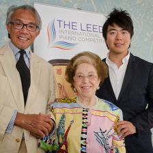 Lang Lang, following his acceptance of the global ambassador title, with Dame Fanny Waterman and sponsor Sir David Tang Lang Lang, following his acceptance of the global ambassador title, with Dame Fa