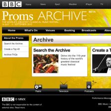 Step back in time: the BBC Proms Archive site Step back in time: the BBC Proms Archive site