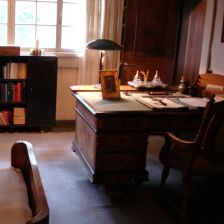 Where the sketches were written: Sibelius's desk at his home, Ainola Where the sketches were written: Sibelius's desk at his home, Ainola