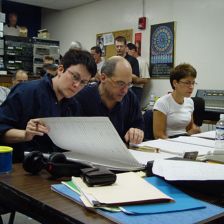 In the control room: Jennifer Higdon, Robert Spano and Elaine Martone (Photo: Atlanta SO) In the control room: Jennifer Higdon, Robert Spano and Elaine Martone (Photo: At