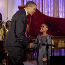 Obama greets young musicians(credit: Rick McKay/White House photo office) Obama greets young musicians(credit: Rick McKay/White House photo office)