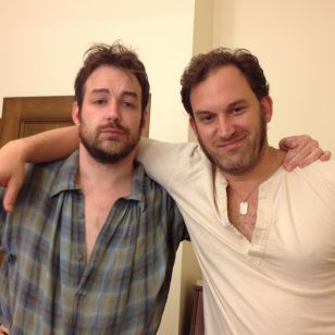 Call them Ishmael and Starbuck - backstage with Stephen Costello (left) and Morgan Smith before curtain at San Francisco Opera Superstorm on the East Coast, masterpiece out West